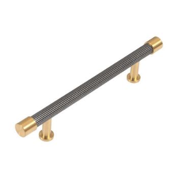 Immix Reeded Antique Gold Cabinet Pull Handle 128mm - IMX2003-G
