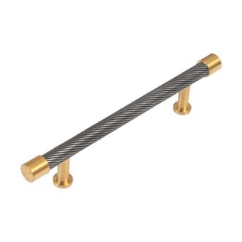Immix Spiral Antique Gold Cabinet Pull Handle 128mm centres- IMX3003-G