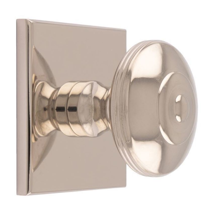 Anderson Knob on Backplate in Polished Nickel - BP720APN40PN