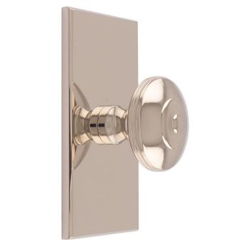 Anderson Knob on Backplate in Polished Nickel - BP720APN76PN