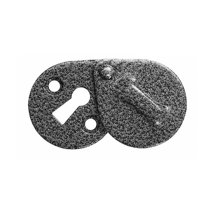 Satin Steel Oval Escutcheon With Cover - NFS716 