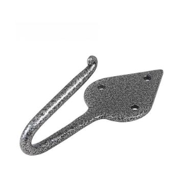 Gothic Style Coat Hook in Satin Steel - NFS721 