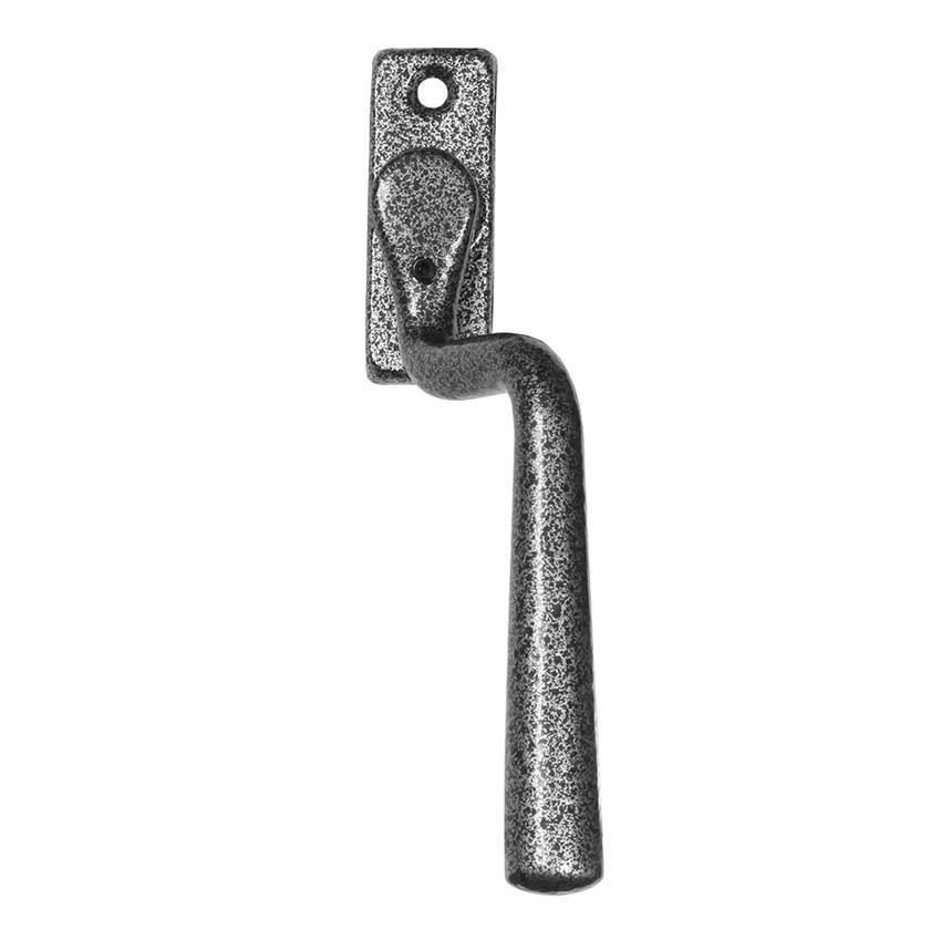  Padstow Satin Steel Cranked Espagnolette Handle - Right Handed - SS1100R