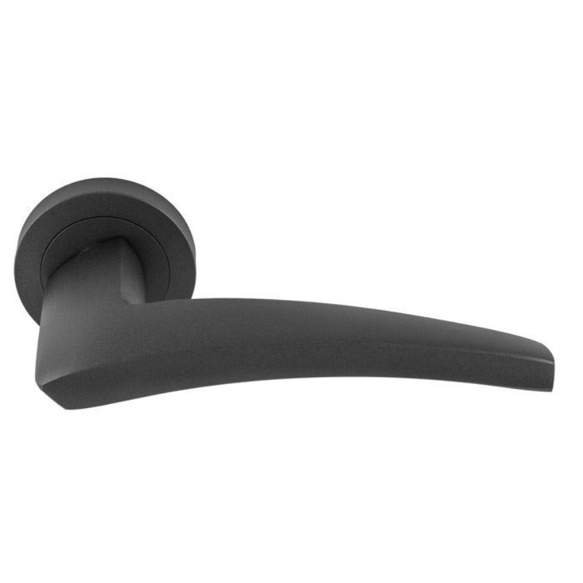 Dune lever on a round rose in anthracite - DU5ANT