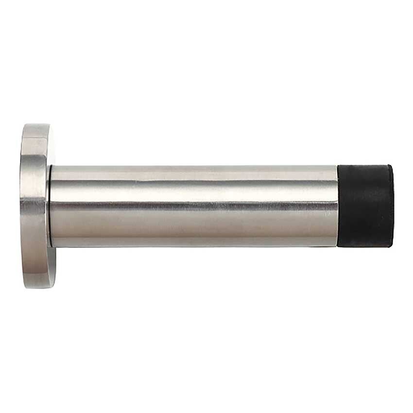 Cylinder Door Stop on a Round Rose - ZAS07PS	