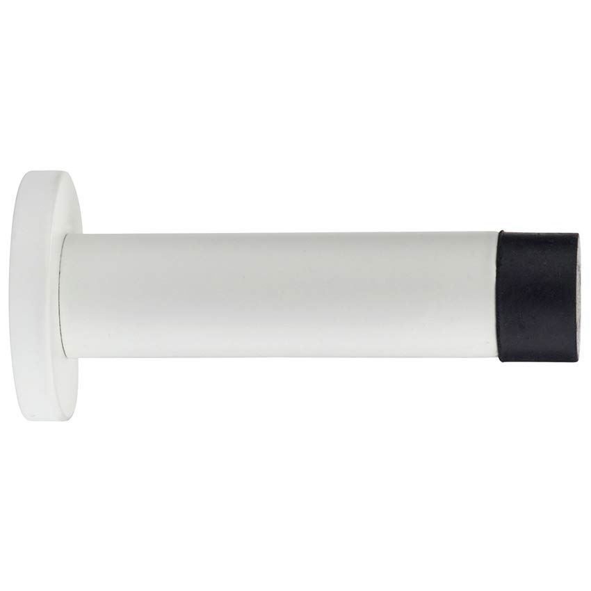 Cylinder Door Stop on a Round Rose - ZAS07PCW