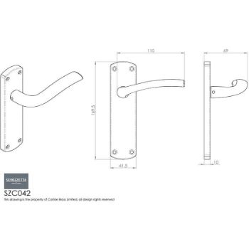 Picture of Cuatro Door Handles - Szc042Cp