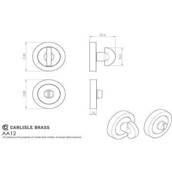 Picture of Designer WC Turn & Release - AA12SC