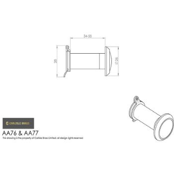 Door Viewer Drawing  - AA76