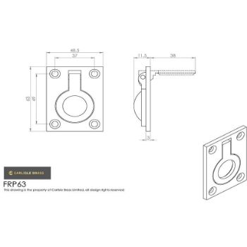 Picture of Flush Ring Pull Handle  - FRP63