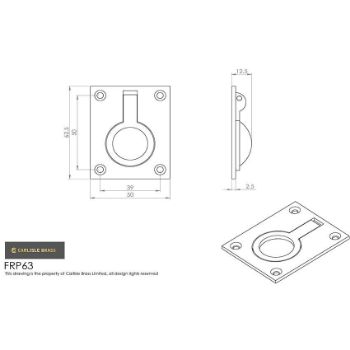 Picture of Flush Ring Pull Handle - FRP63CP