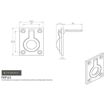 Picture of Flush Ring Pull Handle - FRP63SC