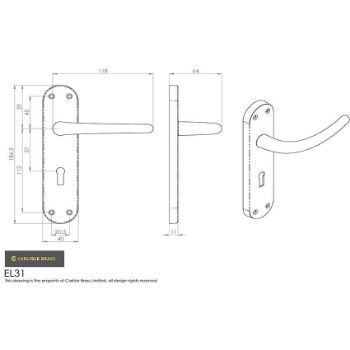 Picture of Lillia Lock Handle - EL31CP