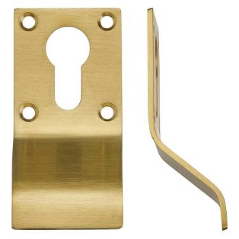 Euro Profile Cylinder Latch Pull in PVD Stainless Satin Brass - ZAS16-PVDSB Picture of Euro Profile Cylinder Latch Pull in PVD Stainless Satin Brass - ZAS16-PVDSB