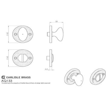 Picture of Oval Ribbed Turn and Release - AQ133