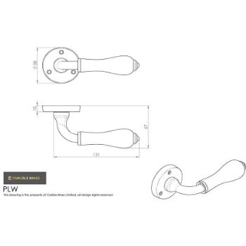 Picture of Porcelain Door Handle - PLW