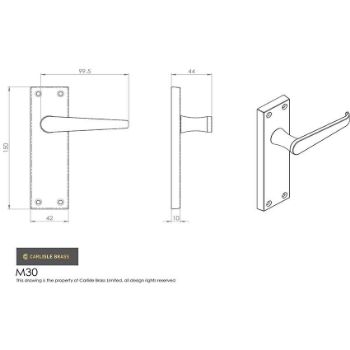 Picture of Victorian Lock Handle - M30