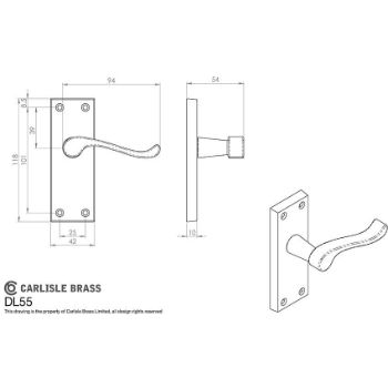 Picture of Victorian Scroll Door Handles - Dl55