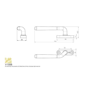 Picture of Cranked Locking Espag Handle - V1008