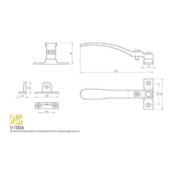 Picture of Locking Casement Fastener - V1006LCKCP