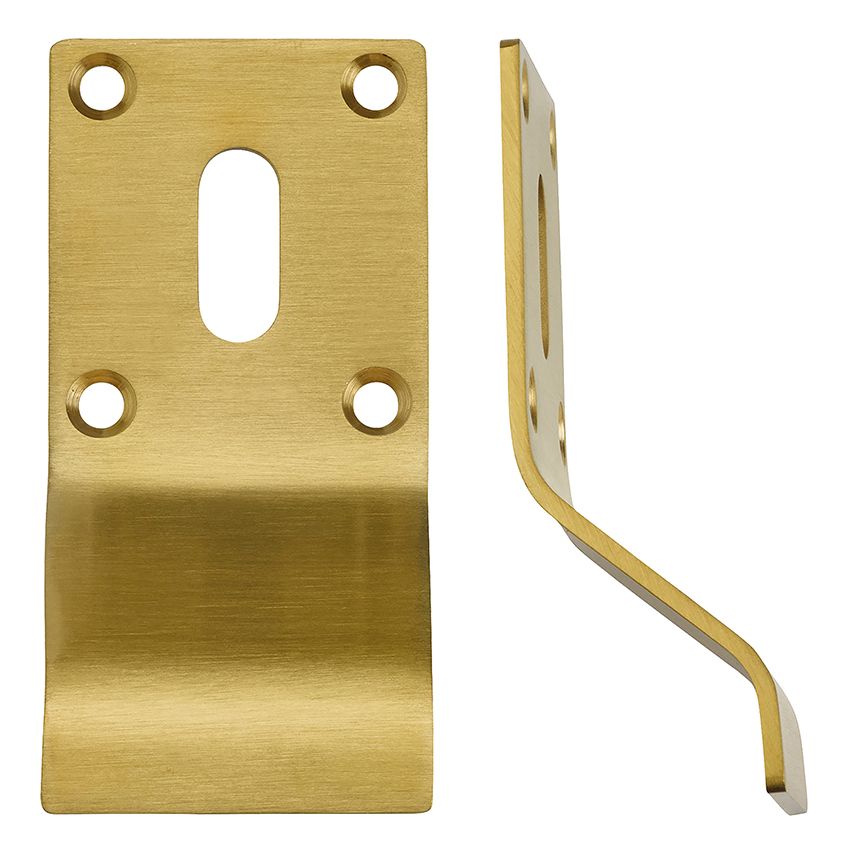 Standard Key Door Pull in Satin Brass - ZAS20-FSB