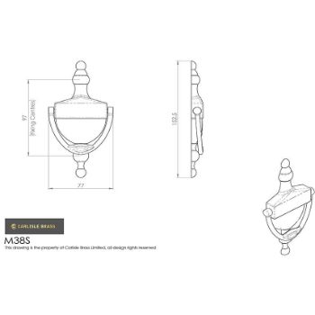 Picture of Urn Door Knocker - M38SSC