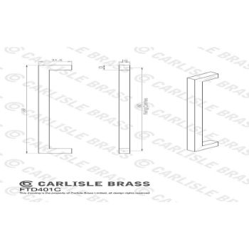 Picture of Carlisle Brass Block Handle in Satin Nickel - FTD401SN