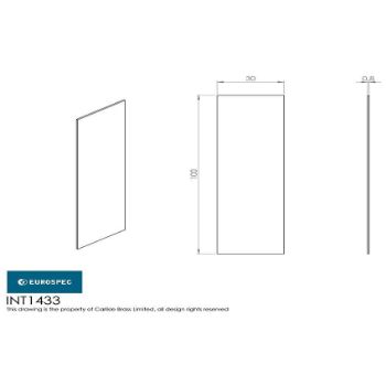 Picture of Eurospec Intumescent Hinge Liner - INT1433