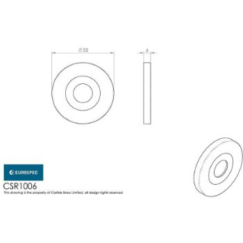 Picture of CSL Rose Fixing Pack in Polished Stainless Steel - CSR1005BSS