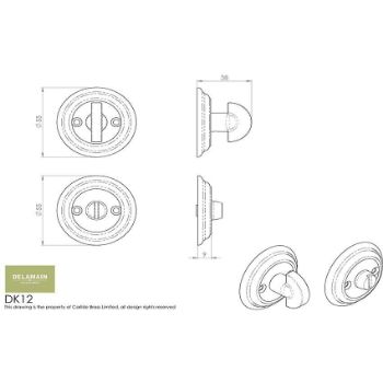 Picture of Delamain Large Turn & Release (55mm) - DK12SN