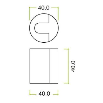 	Round Floor Mounted Door Stop Drawing - ZAS86SS