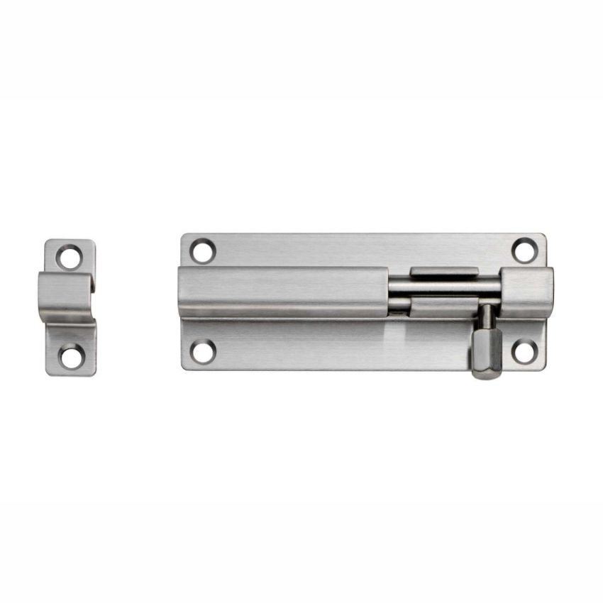 Stainless Steel Slide Door Bolt - 80mm - BBT1080SSS