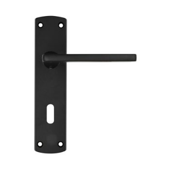 Leon Lock Door Handles - ZPA011-MB
