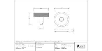 Picture of Satin Brass Brompton Centre Door Knob  - 50893