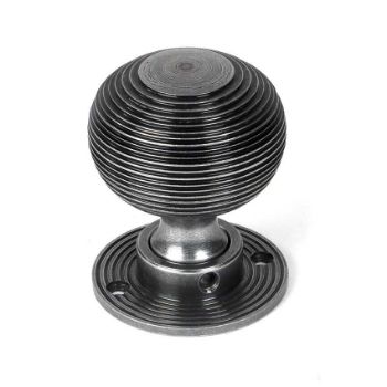 Picture of Pewter Heavy Beehive Mortice/Rim Knob Set - 46403