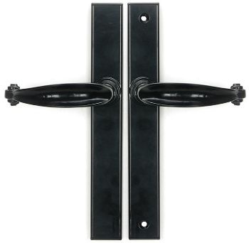 Picture of Black Cottage Slimline Lever Espag Latch Set - 46400