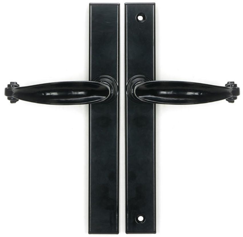 Picture of Black Cottage Slimline Lever Espag Latch Set - 46400