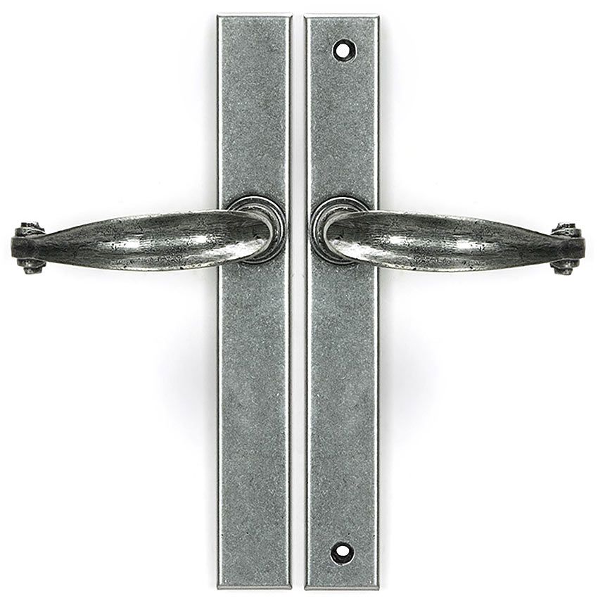 Picture of Pewter Cottage Slimline Lever Espag Latch Set - 46401