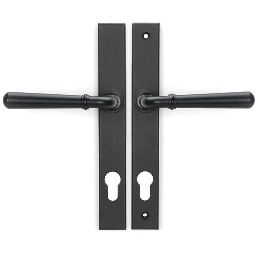 Picture of Matt Black Newbury Slimline Lever Espag. Lock Set - 46413