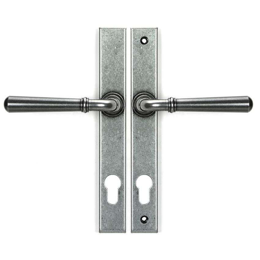 Picture of Pewter Newbury Slimline Lever Espag. Lock Set - 46414