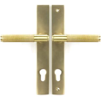 Picture of Satin Brass Brompton Slimline Lever Espag Lock Set - 50841