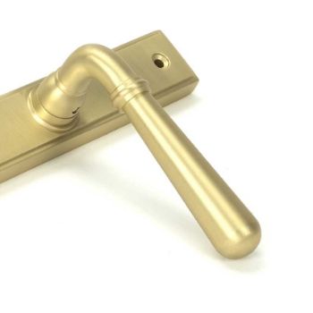 Picture of Satin Brass Newbury Slimline Lever Espag Lock Set - 50851