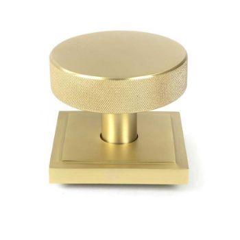 Picture of Satin Brass Brompton Centre Door Knob (Square) - 50896