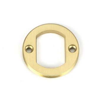 Picture of Satin Brass Round Escutcheon (Art Deco) - 50873