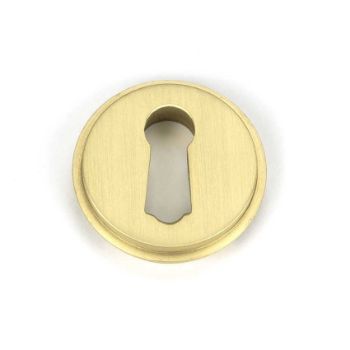 Picture of Satin Brass Round Escutcheon (Art Deco) - 50873