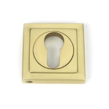 Picture of Satin Brass Square Euro Escutcheon  - 50879