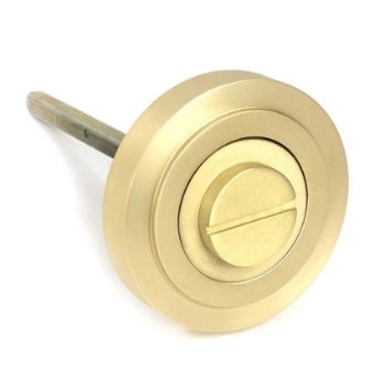 Picture of Satin Brass Round Thumbturn Set (Art Deco) - 50881