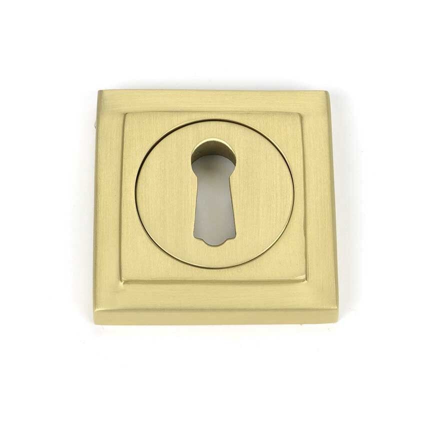 Picture of Satin Brass Square Escutcheon - 50875