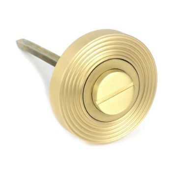 Picture of Satin Brass Round Thumbturn Set (Beehive) - 50882