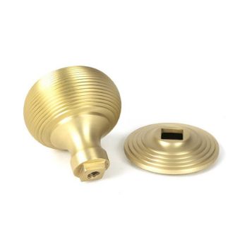 Picture of Satin Brass Beehive Centre Door Knob - 50887